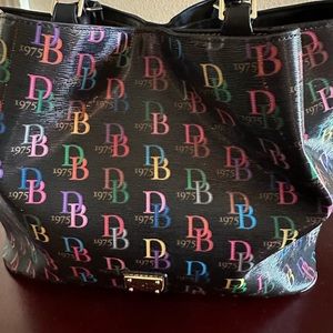 Dooney and Bourke Coated Rainbow Purse 15 inch
